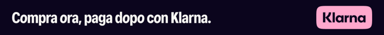 Klarnadocs italy brand klarna banner a desktop 970x90px black