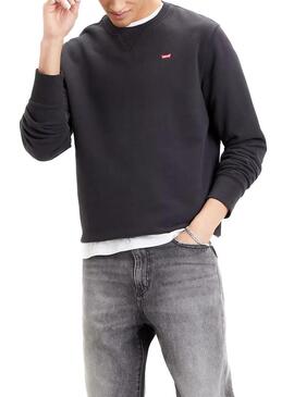 Felpa Levis New Original Crew Nero per Uomo