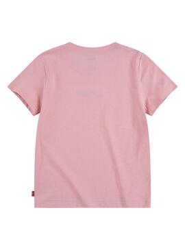 T-Shirt Levis Graphic Tee Rosa per Bambino