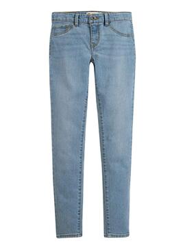 Jeans Levis 710 Super Skinny Blu Bambina