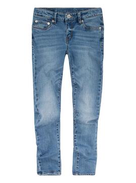 Jeans Levis 710 Skinny Blu Bambina