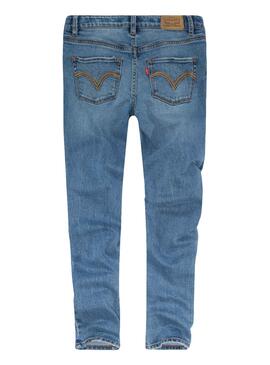 Jeans Levis 710 Skinny Blu Bambina