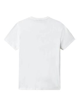 T-Shirt Napapijri Sallar SS Bianco per Uomo