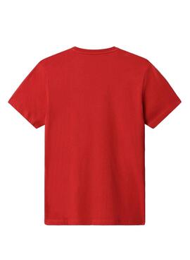 T-Shirt Napapijri Sallar SS Rosso per Uomo