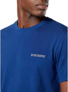 T-Shirt Dockers Alpha Graphic Blu per Uomo