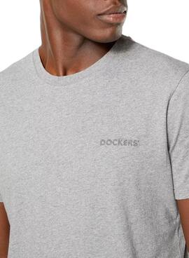 T-Shirt Dockers Alpha Graphic Grigio per Uomo