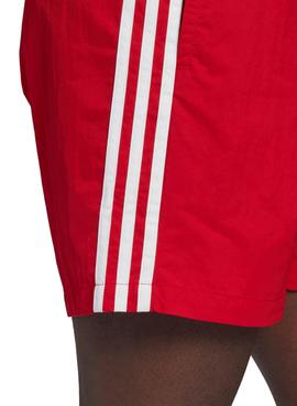 Costume da bagno Adidas 3 Stripe Rosso per Uomo