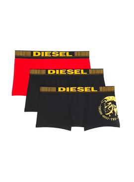 Mutande Diesel Damien 3 Pack Nero Uomo