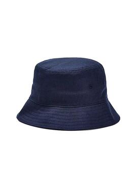 Cappello Tommy Jeans Flag Bucket Blu Navy 