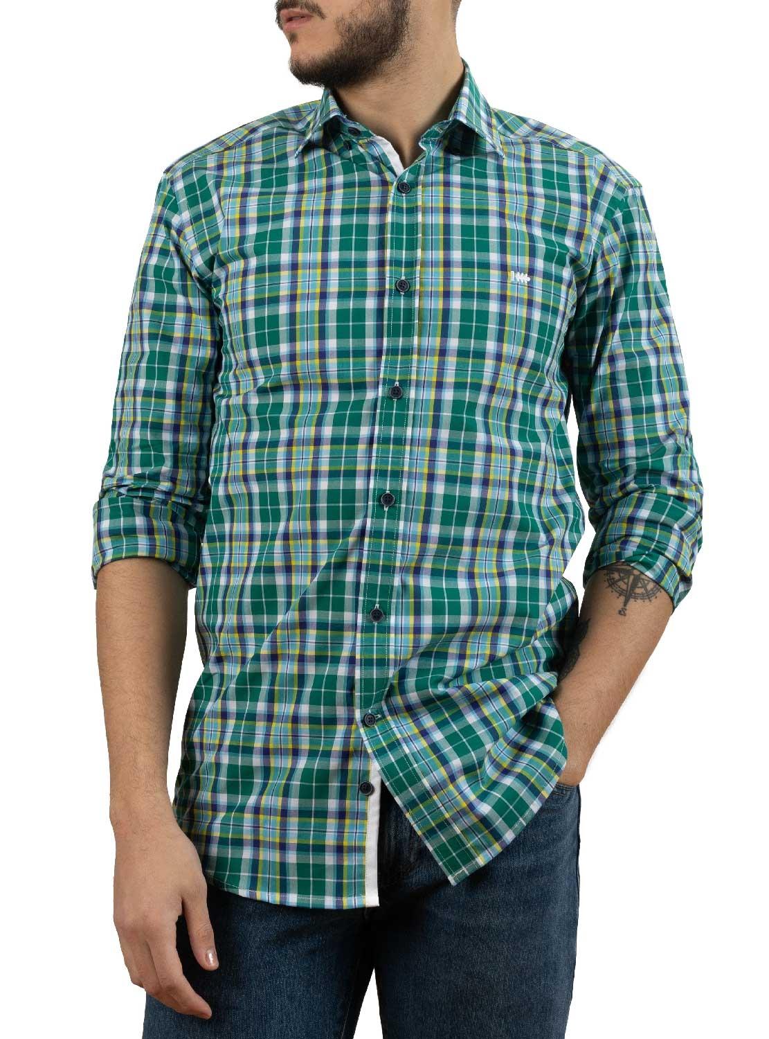 Camicia Klout Xoel Verde per Uomo