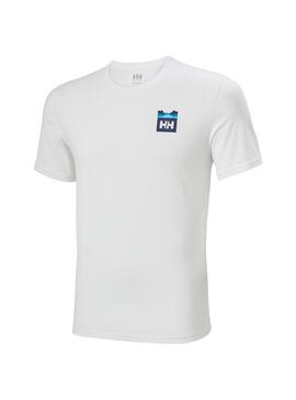 T-Shirt Helly Hansen Nord Graphic Bianco Uomo