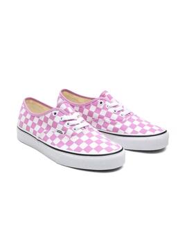 Sneaker Vans Authentic Checkerboard Rosa Donna