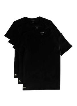 T-Shirts Lacoste 3 Pack Nero per Uomo