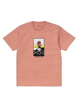 T-Shirt Carhartt Together Rosa per Uomo