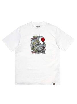 T-Shirt Carhartt Treasure Bianco per Uomo