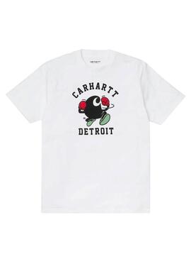 T-Shirt Carhartt Boxing Bianco per Uomo