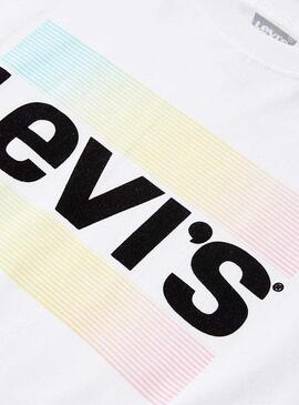 T-Shirt Levis Logo California Bianco per Bambino