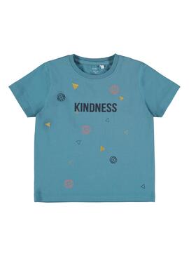 T-Shirt Name It Dinan Blu per Bambino