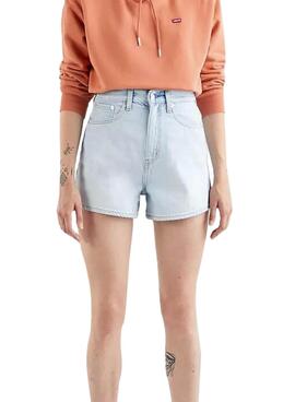 Short Levis High Loose Fly Blu per Donna