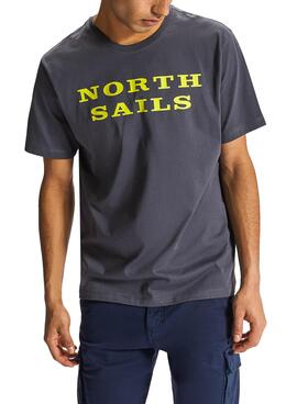 T-Shirt North Sails Cotton Grigio Uomo