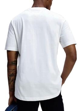 T-Shirt Tommy Hilfiger Signature Bianco Uomo