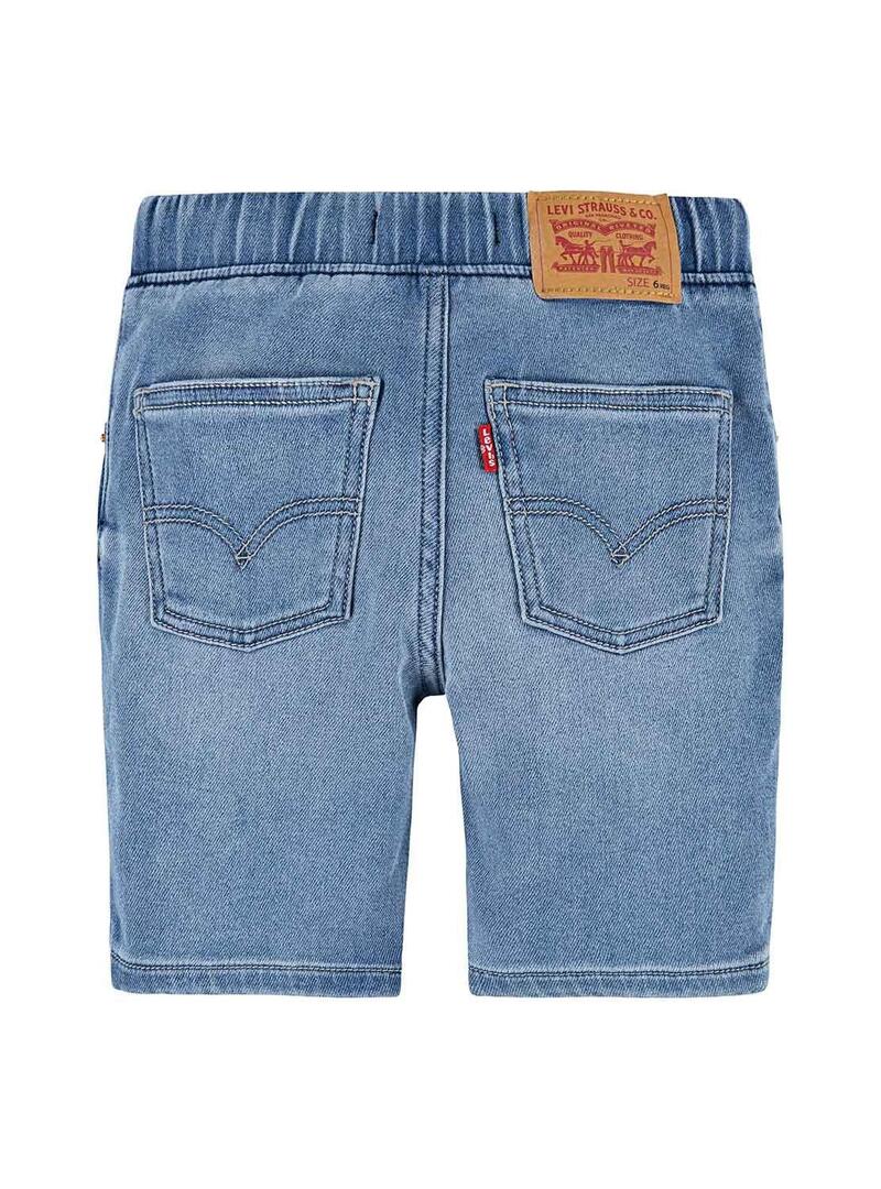 Bermuda Levis Skinny Dobby Denim per Bambino