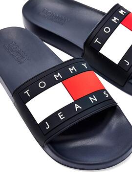 Flip flops Tommy Jeans Flag Pool Slide Blu Navy Uomo