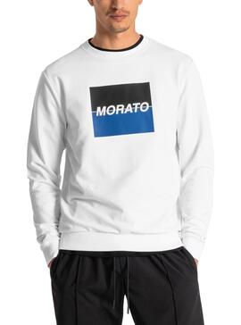 Felpa Antony Morato Logo Print Bianco Uomo
