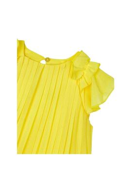 Vestito Mayoral Plissettato Giallo per Bambina