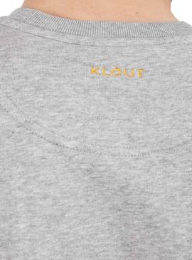 Felpa Klout Basic Grigio per Uomo