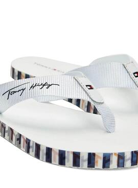 Flip flops Tommy Hilfiger Monogram Bianco Donna