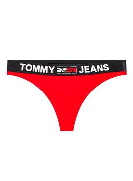 Tanga Tommy Hilfiger Thong Rosso per Donna