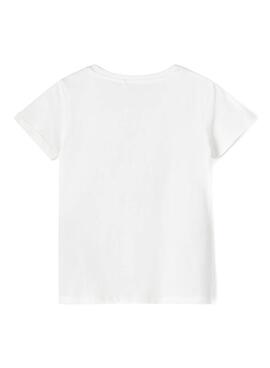 T-Shirt Name It Fisummer Bianco per Bambina