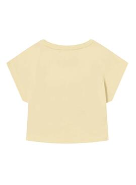 T-Shirt Name It Vilma Giallo Claro per Bambina