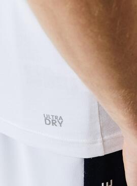 T-Shirt Lacoste Logo 3D Bianco per Uomo