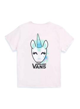T-Shirt Vans Disco Unicorn Bianco per Bambino