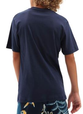 T-Shirt Vans Print Box Blu Navy per Bambino