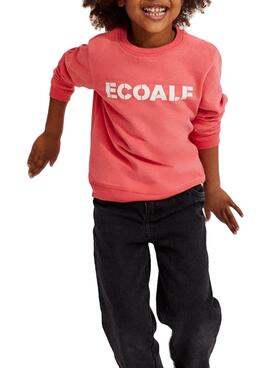 Felpa Ecoalf Astecos Coral per Bambino Bambina