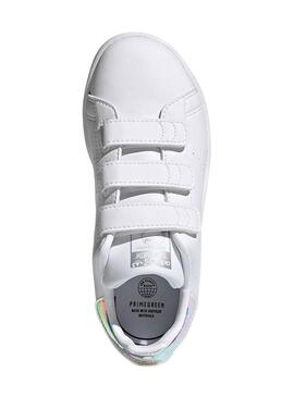 Sneaker Adidas Stan Smith Bianco per Bambino Bambina