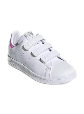 Sneaker Adidas Stan Smith Bianco per Bambino Bambina