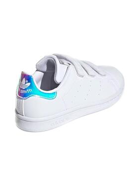 Sneaker Adidas Stan Smith Bianco per Bambino Bambina