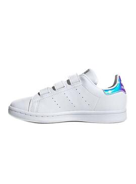 Sneaker Adidas Stan Smith Bianco per Bambino Bambina