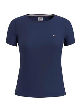 T-Shirt Tommy Jeans Soft Blu Navy Donna