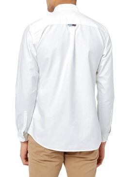 Camicia Tommy Jeans Oxford Bianco per uomo