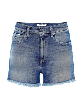 Short Tommy Jeans Hotpant Denim Blu per Donna