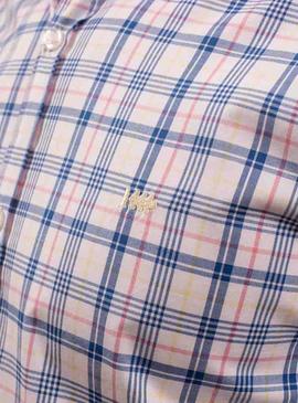 Camicia Klout Madras Bianco per Uomo