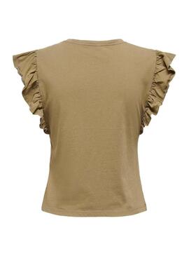 T-Shirt Only Lucilla Life Verde per Donna