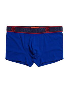 Mutande Superdry Trunk Blu y Rosso Uomo