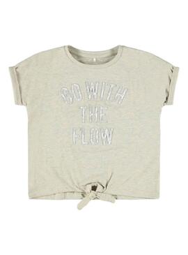T-Shirt Name It Famke Bianco per Bambina