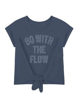 T-Shirt Name It Famke Blu Navy per Bambina